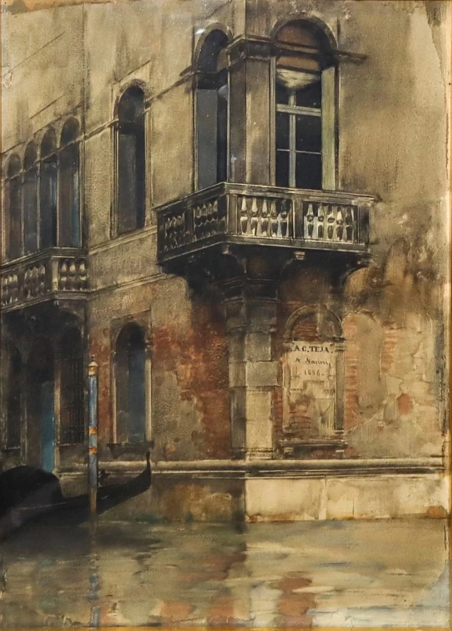Angolo di un palazzo veneziano sulla laguna, 1886